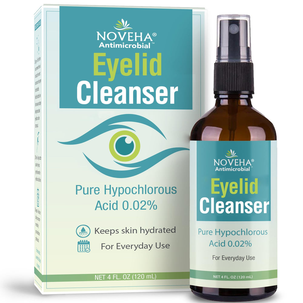 NOVEHA Eyelid Cleanser bottle spray for gentle daily eyelid cleansing.