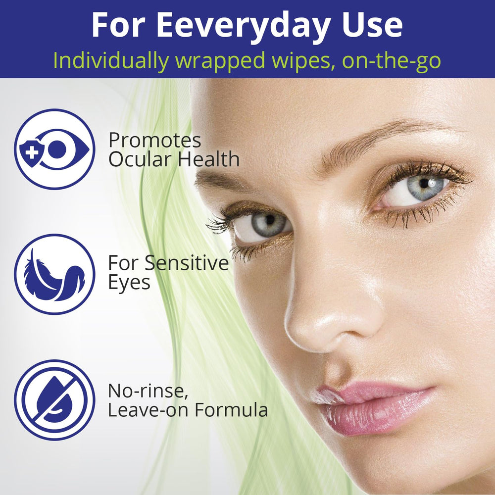 NOVEHA Eyelid Wipes textured wipe close-up showing soft design