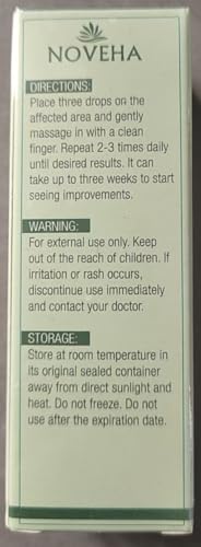NOVEHA Stye Relief Serum shown in daily eyelid-care routine.