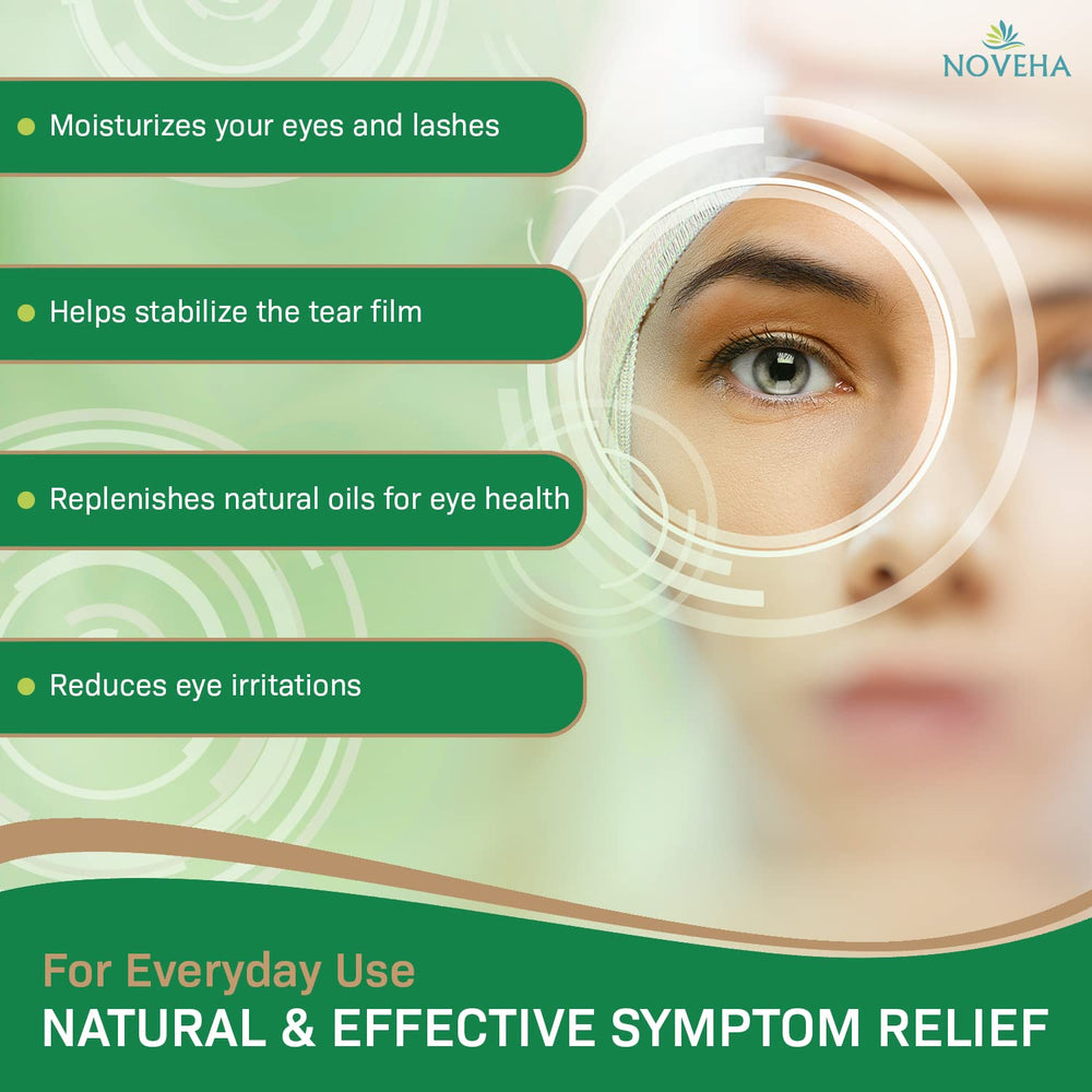 Close-up of tea tree and coconut oil ingredients on NOVEHA wipes