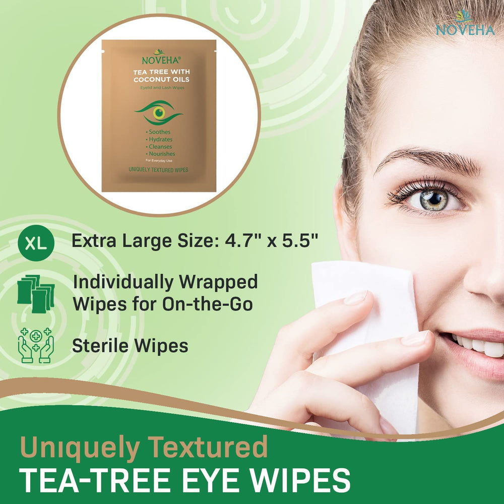 NOVEHA formula includes aloe vera for soothing, refreshing eye-area cleansing.
