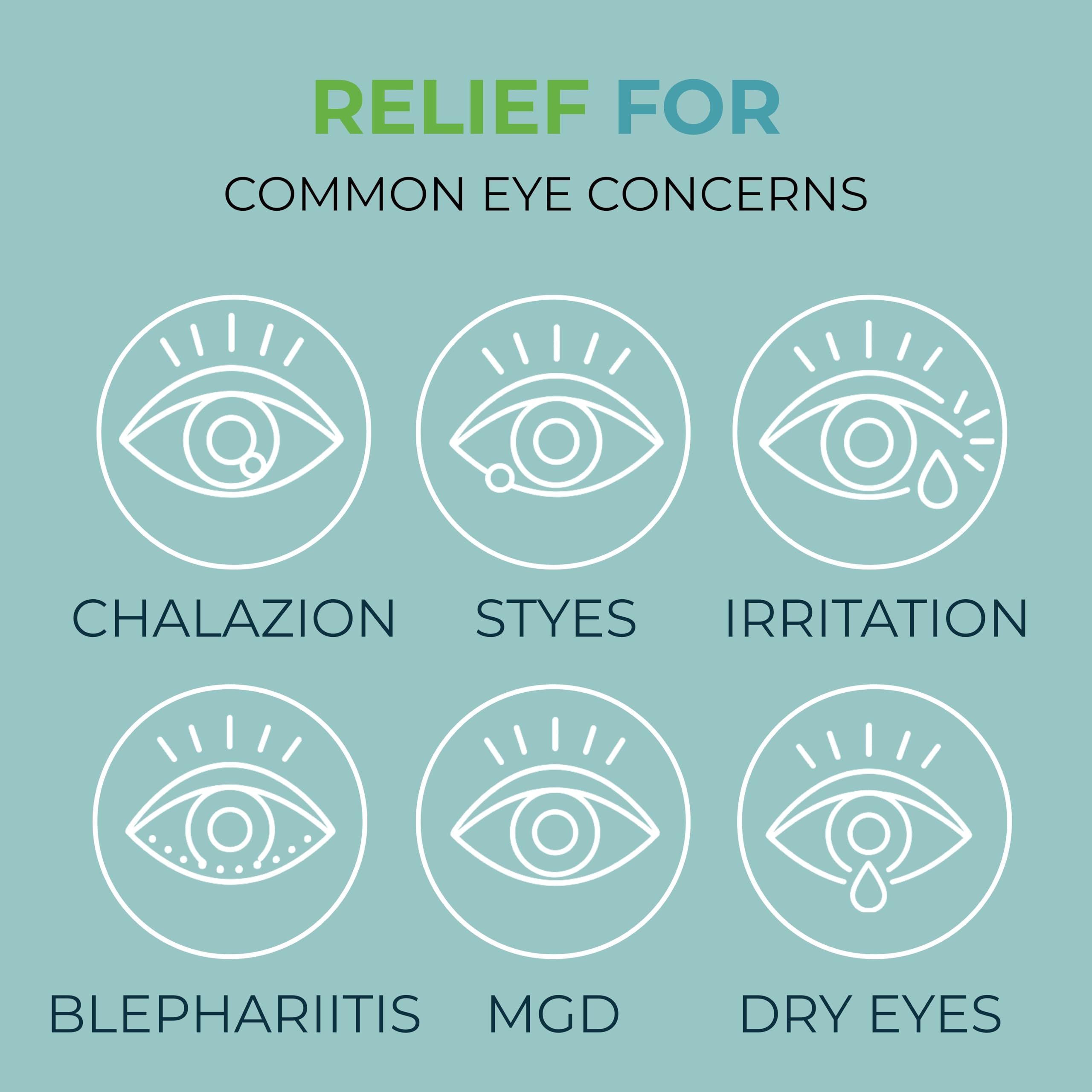 NOVEHA wipes on a clean skincare tray for routine eye hygiene.