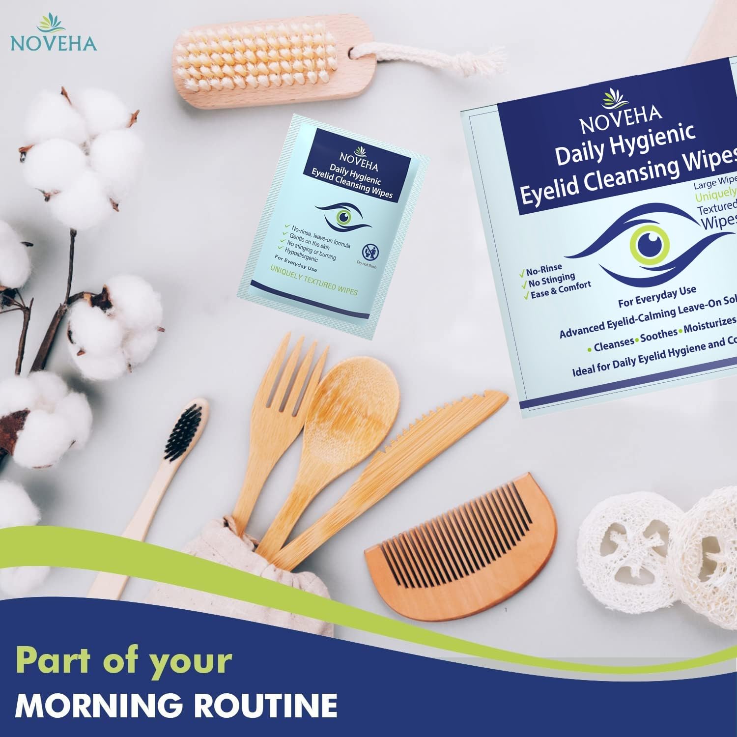 NOVEHA two-pack display showing convenient packaging