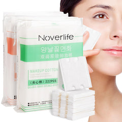 Noverlife 444PCS square cotton pads box ideal for gentle cleansing and makeup removal