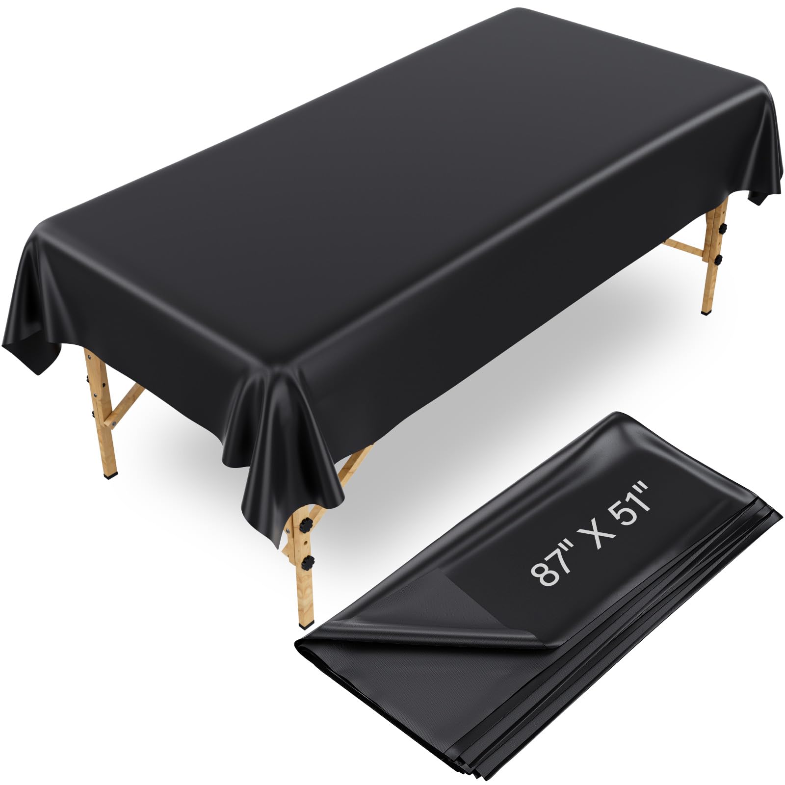 Noverlife 87x51in massage table sheet on bed, protects standard tables.