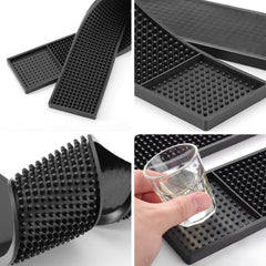 Noverlife bar service mat spill-control 24x3 helps protect countertops from drips and stains.