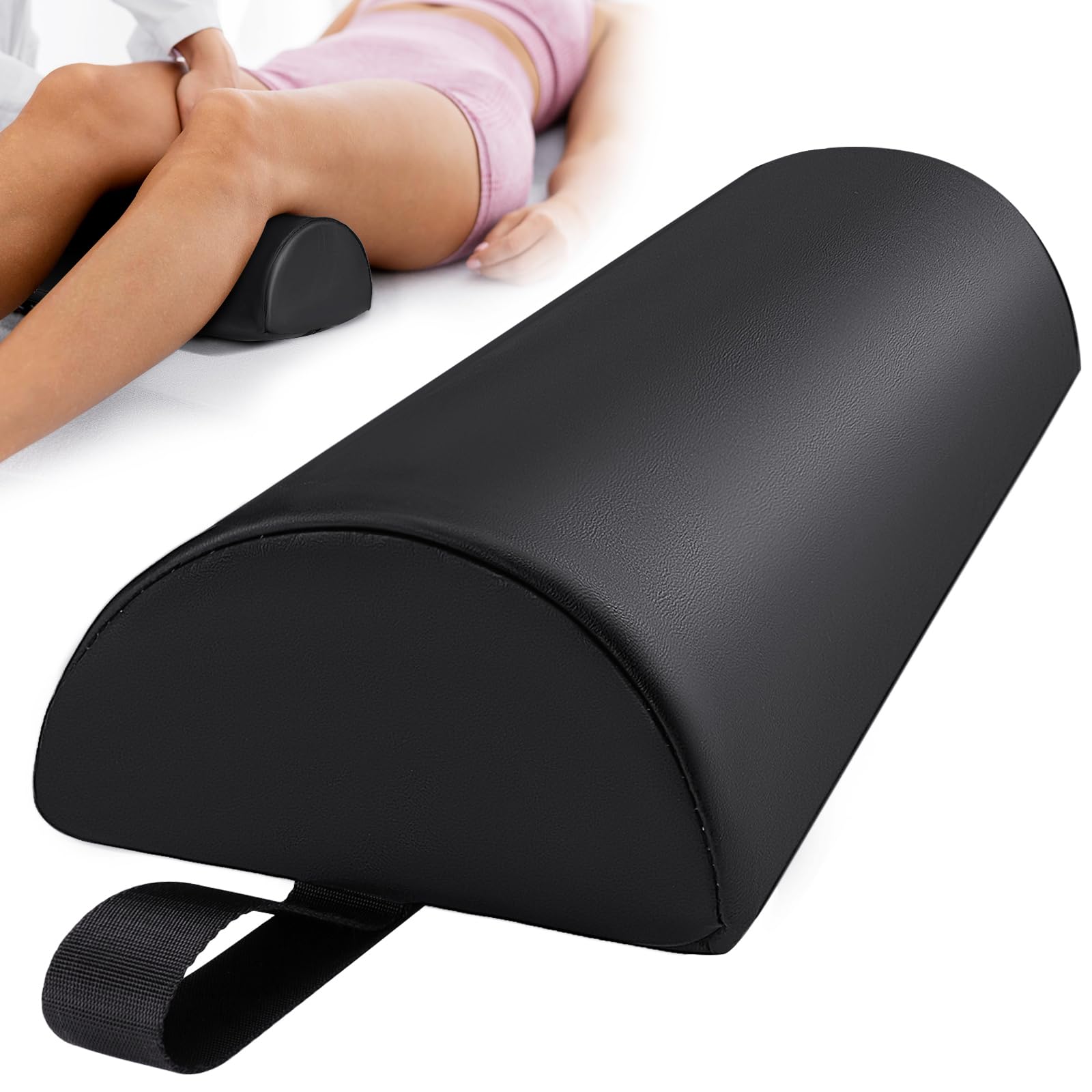Noverlife bolster pillow easy-clean surface resists oil and sweat for hygiene.
