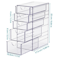 Noverlife Clear Containers durable plastic with see-through design helps locate items quickly