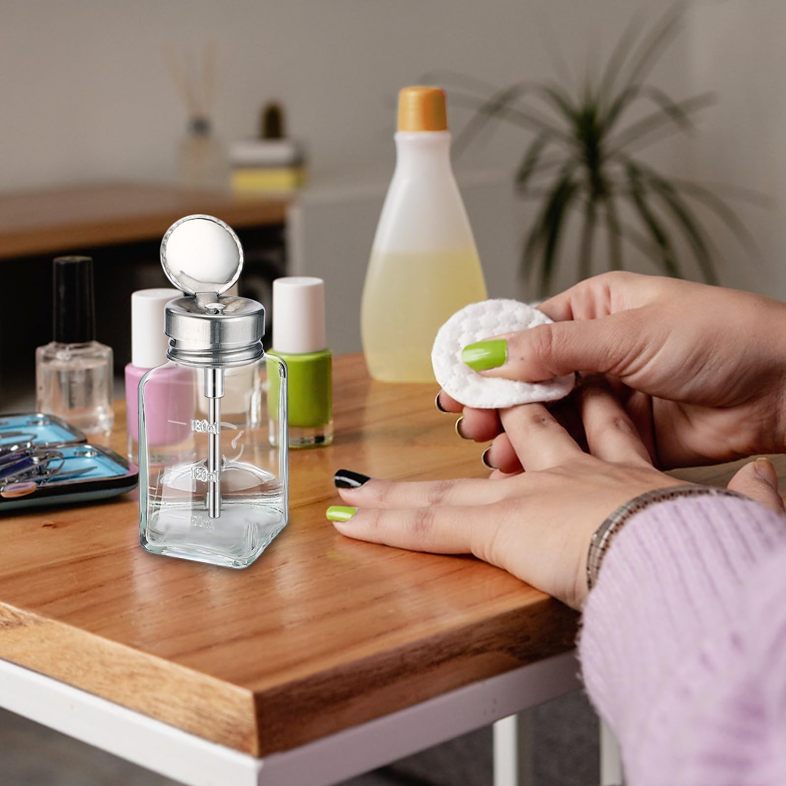 Noverlife compact 180ml bottle fits crowded vanity and bags