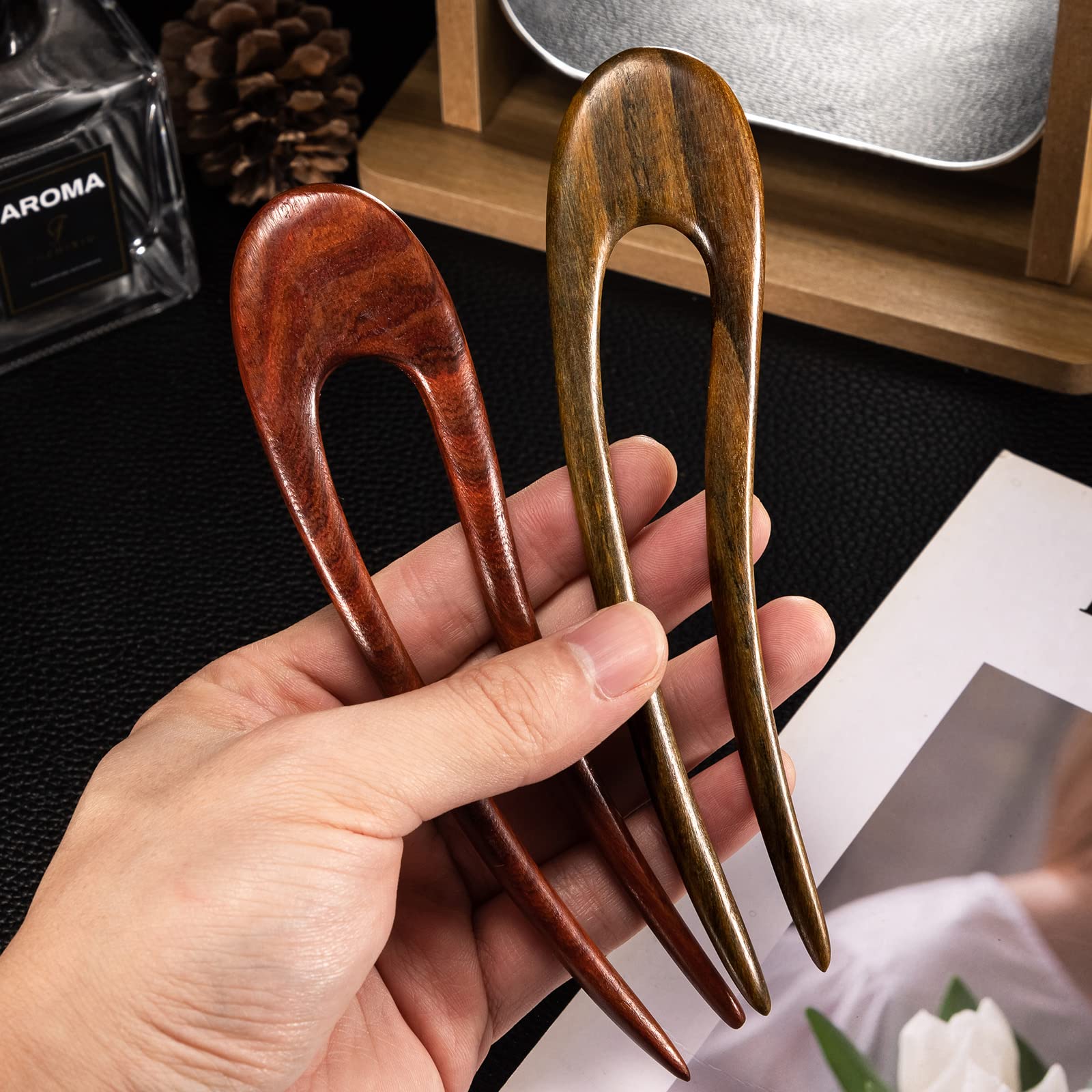 Noverlife crescent moon design hair pin adds vintage charm to styles.