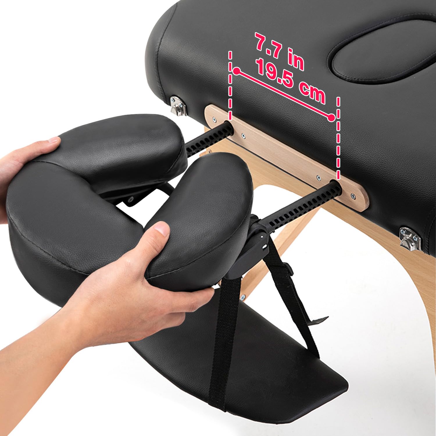 Noverlife face cradle cushion shows soft padding for comfortable positioning.