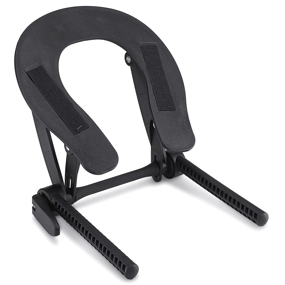Noverlife face cradle front view with adjustable aluminum headrest for comfortable sessions.