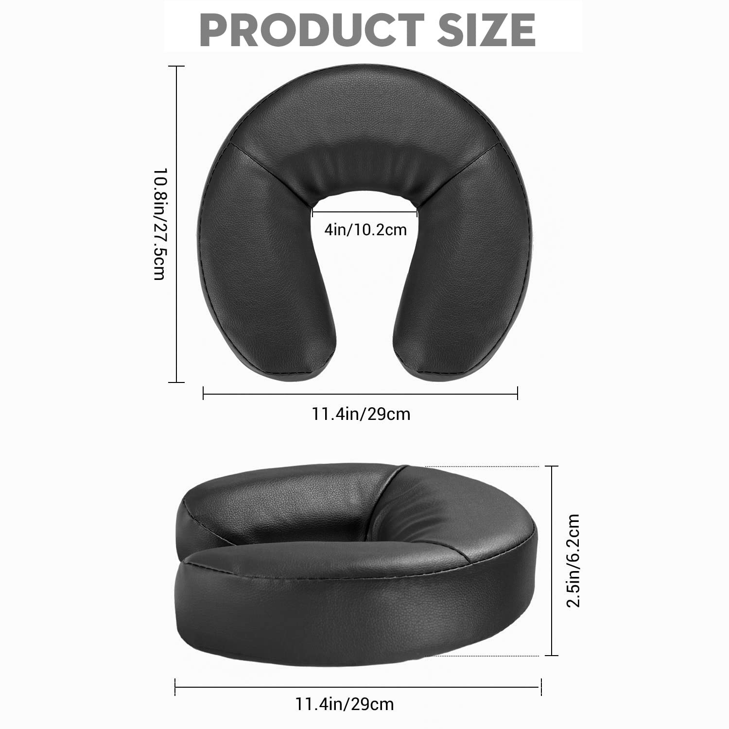 Noverlife Face Cushion Universal-fit close-up demonstrates compatibility with most massage tables.