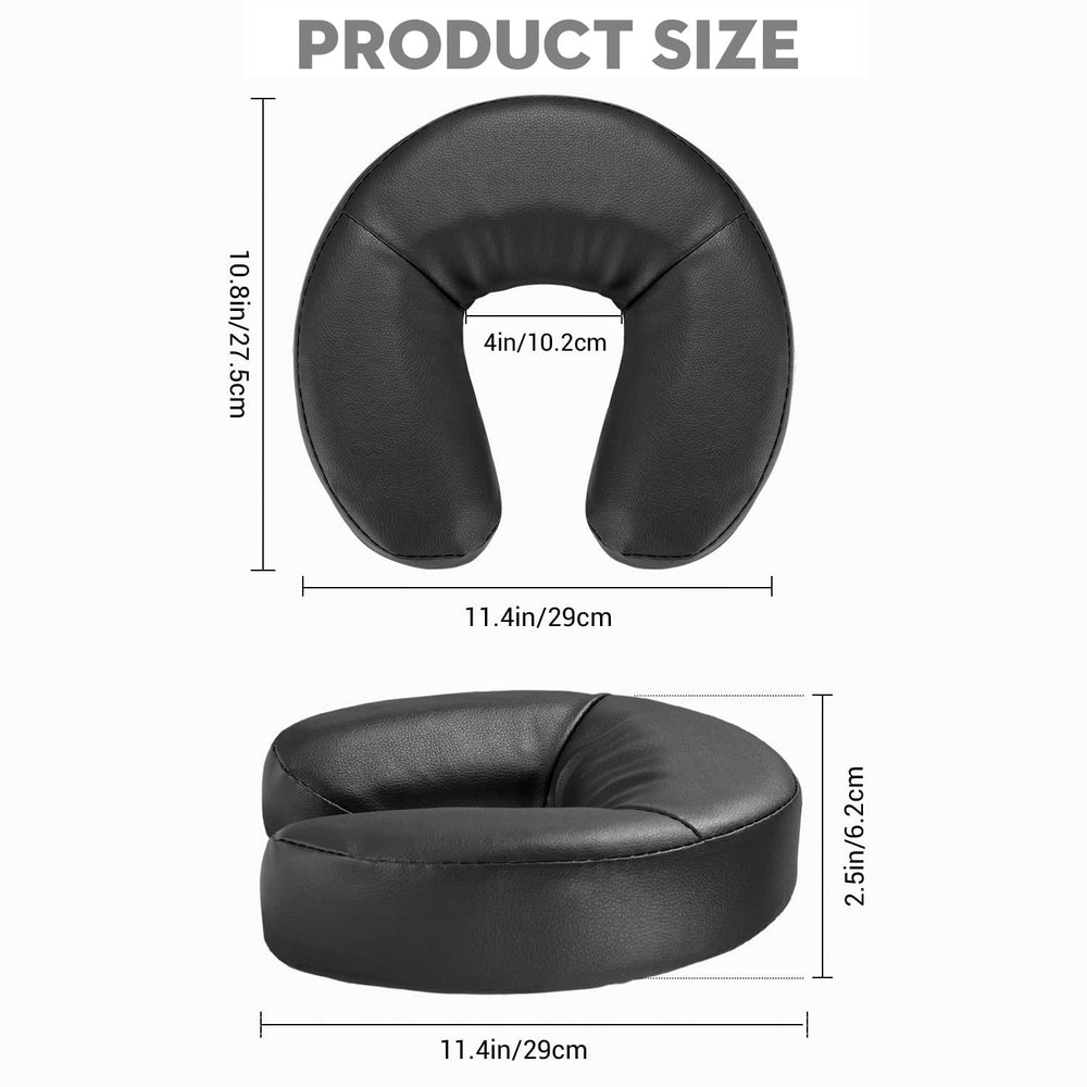Noverlife Face Cushion Universal-fit close-up demonstrates compatibility with most massage tables.