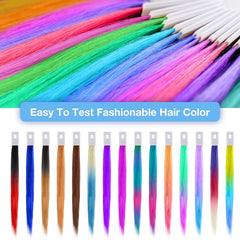 Noverlife real human hair swatches can be dyed and bleached for testing.