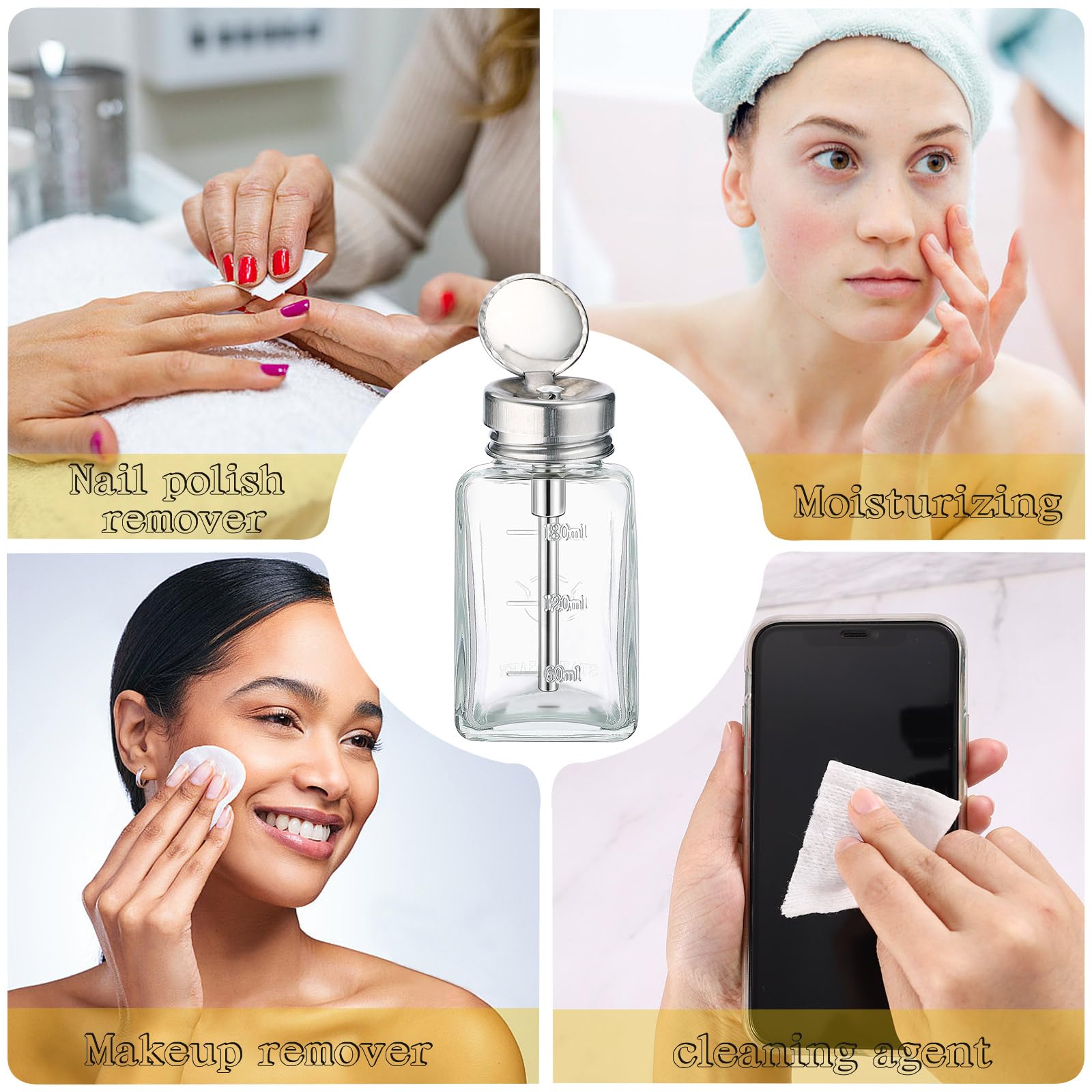 Noverlife multipurpose dispenser suitable for lotions and makeup remover