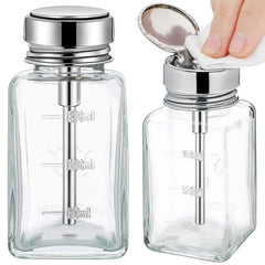 Noverlife nail remover pump bottle with clear glass for precise dosing
