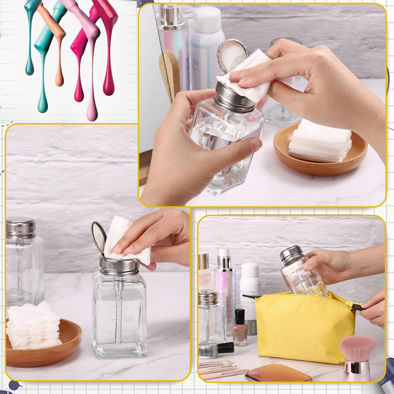 Noverlife nail-station helper keeps bottles organized and accessible