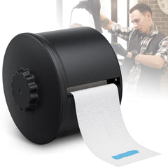 Noverlife neck strip dispenser front view with durable polycarbonate build for busy salons