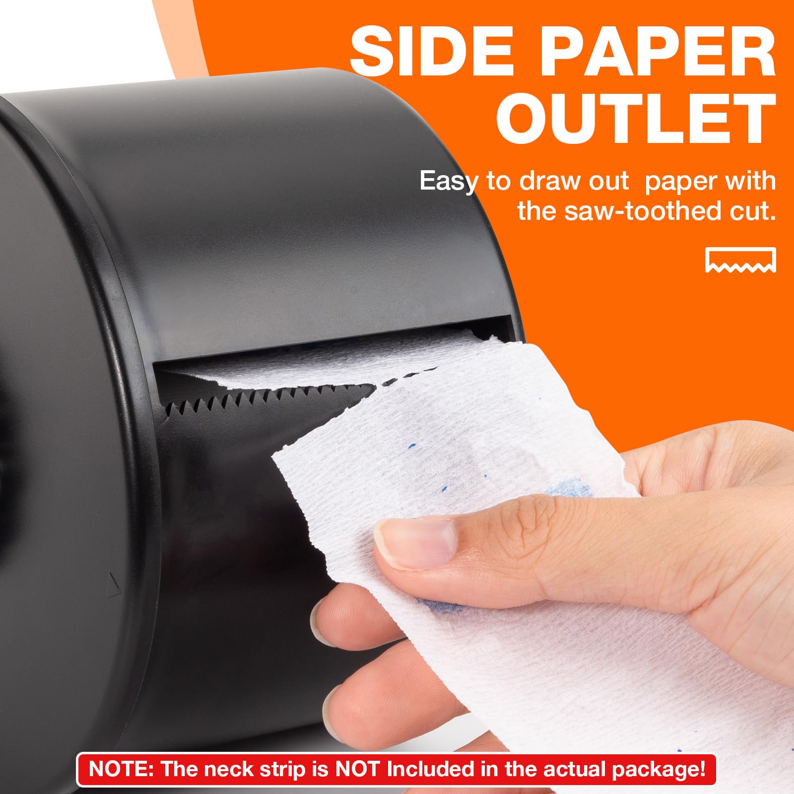 Noverlife neck-strip-dispenser hanging setup on smooth surface for versatile use