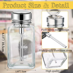 Noverlife refillable 180ml bottle ideal for nail remover and lotions