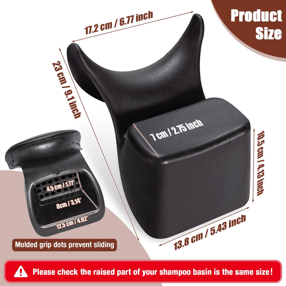 Noverlife shampoo-bowl-neck-rest-installation shows quick setup for professional or home use.