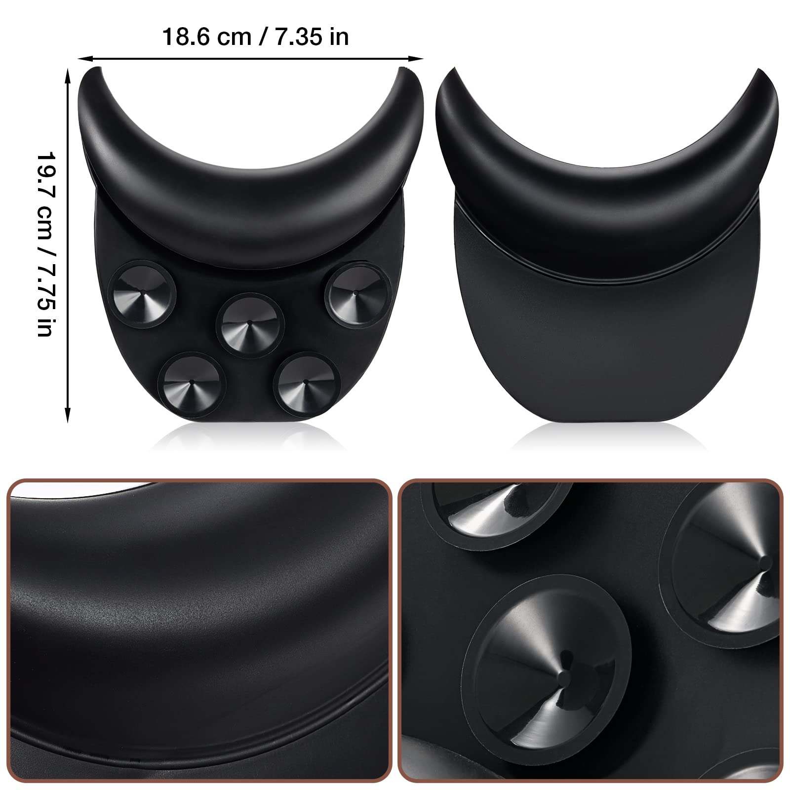 Noverlife soft silicone neck pillow offers comfortable support during hair washing.