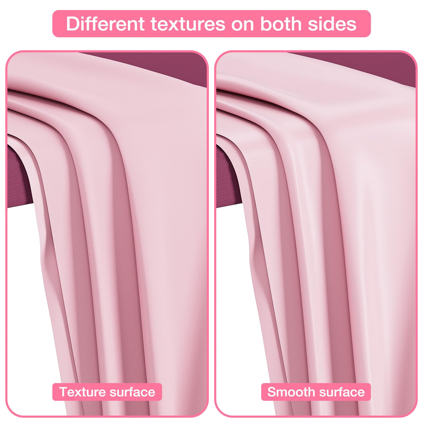 Noverlife wax pad bed cover folded for travel in pink supports portable spa setup.