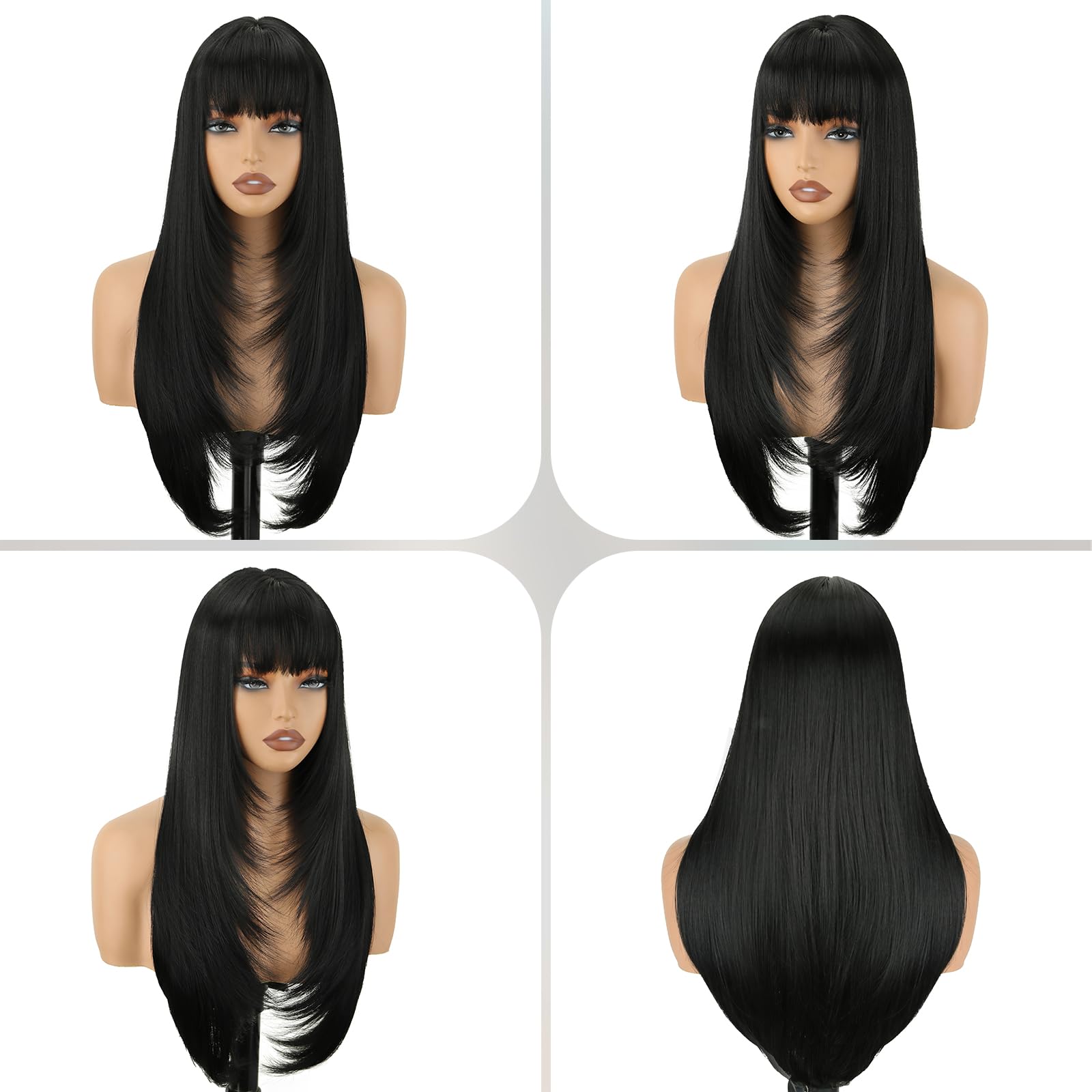 NOVFLKW heat resistant synthetic fiber feels soft and easy to style.