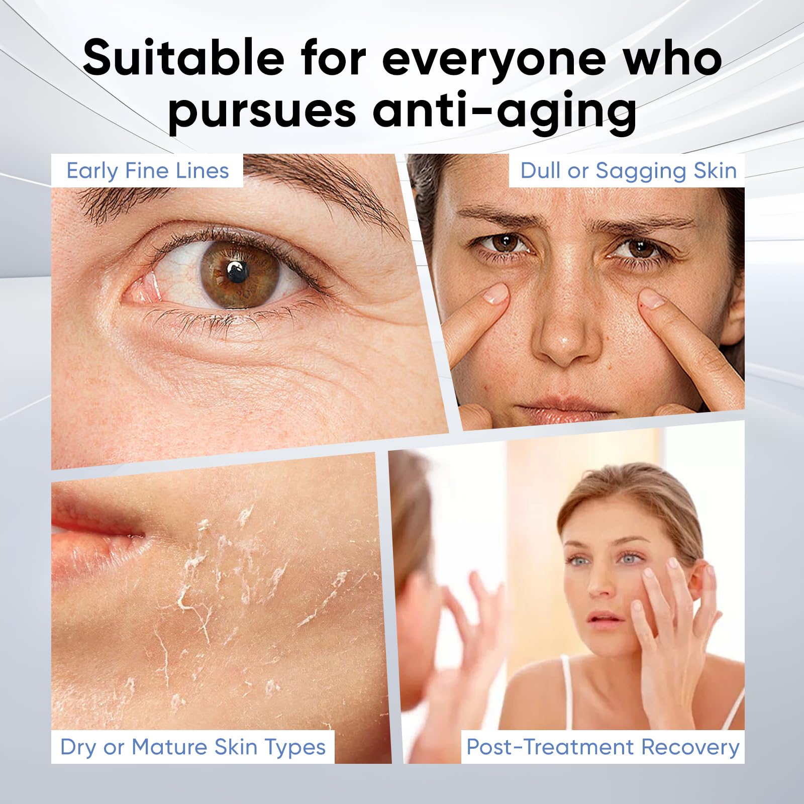 NOVIQO freeze-dried collagen powder texture suggests potent actives.