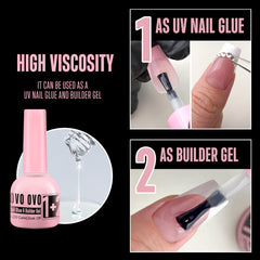 NOVO OVO builder gel 10ml close-up showing durable base coat for long-lasting nails