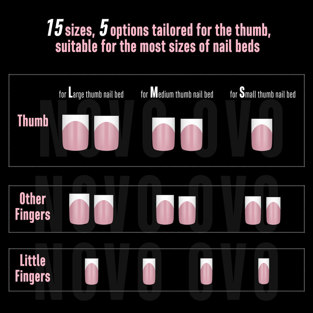 NOVO OVO creative nail tips offer varied shapes for home salon play.