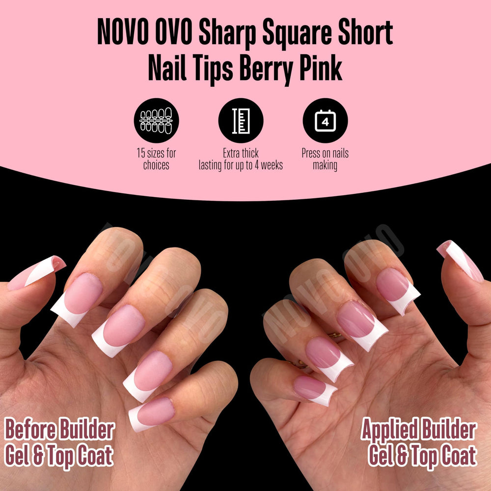 NOVO OVO full cover nails support various shapes for versatile nail art.