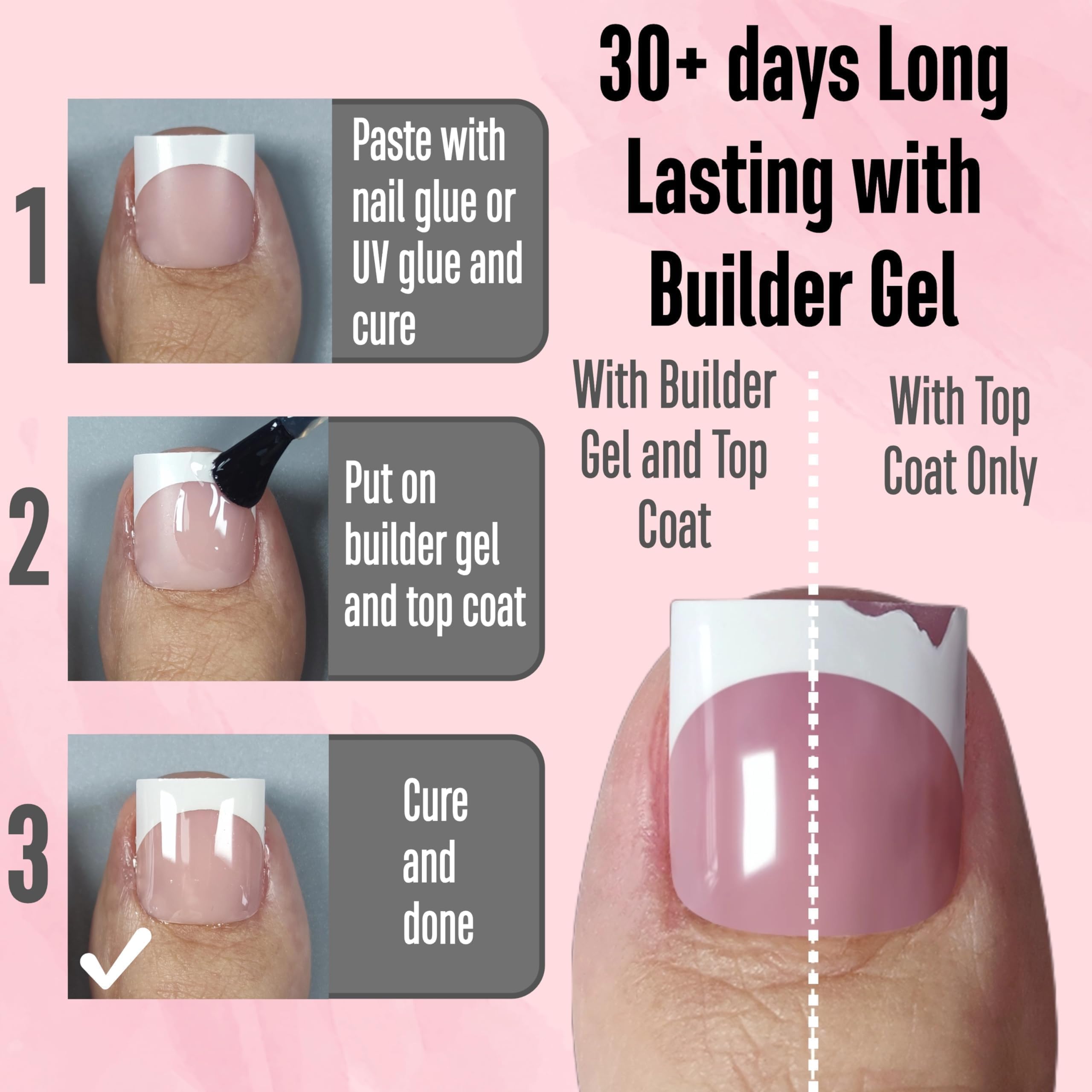 NOVO OVO full-cover toe nail tips come in varied sizes for fits.