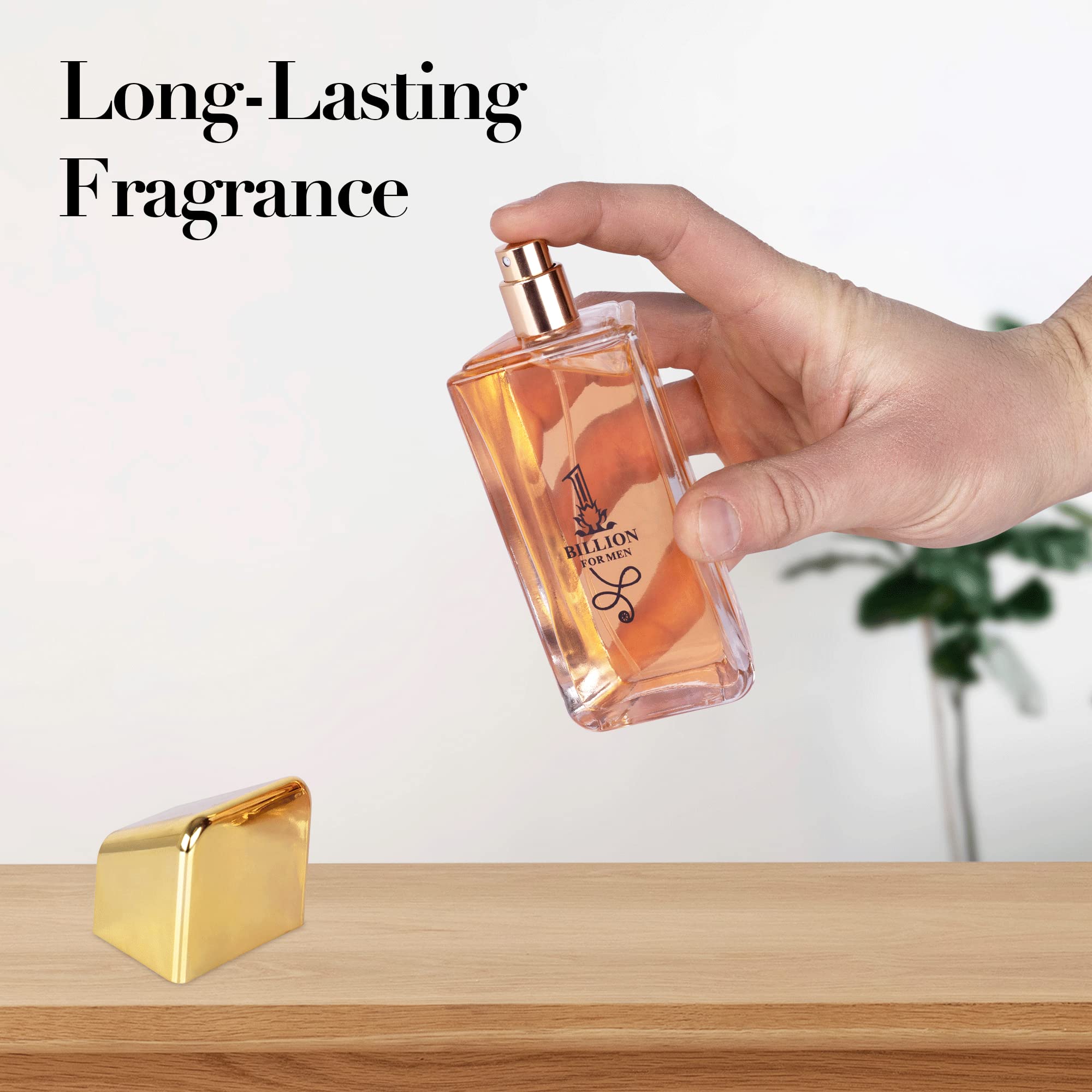 NovoGlow 1 Billion EDT brand care message image, quality support