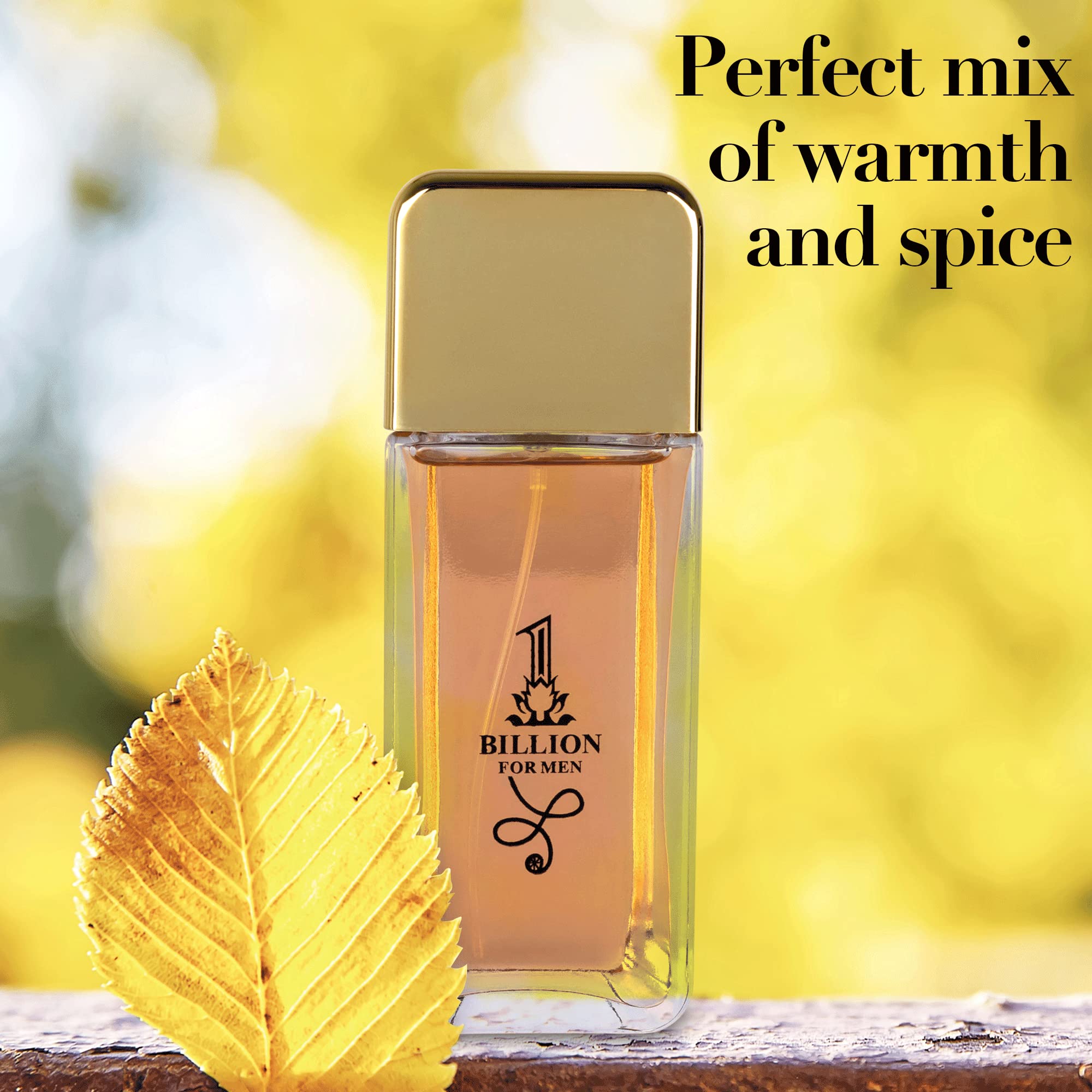 NovoGlow 1 Billion EDT middle notes rose absolute, warm spice