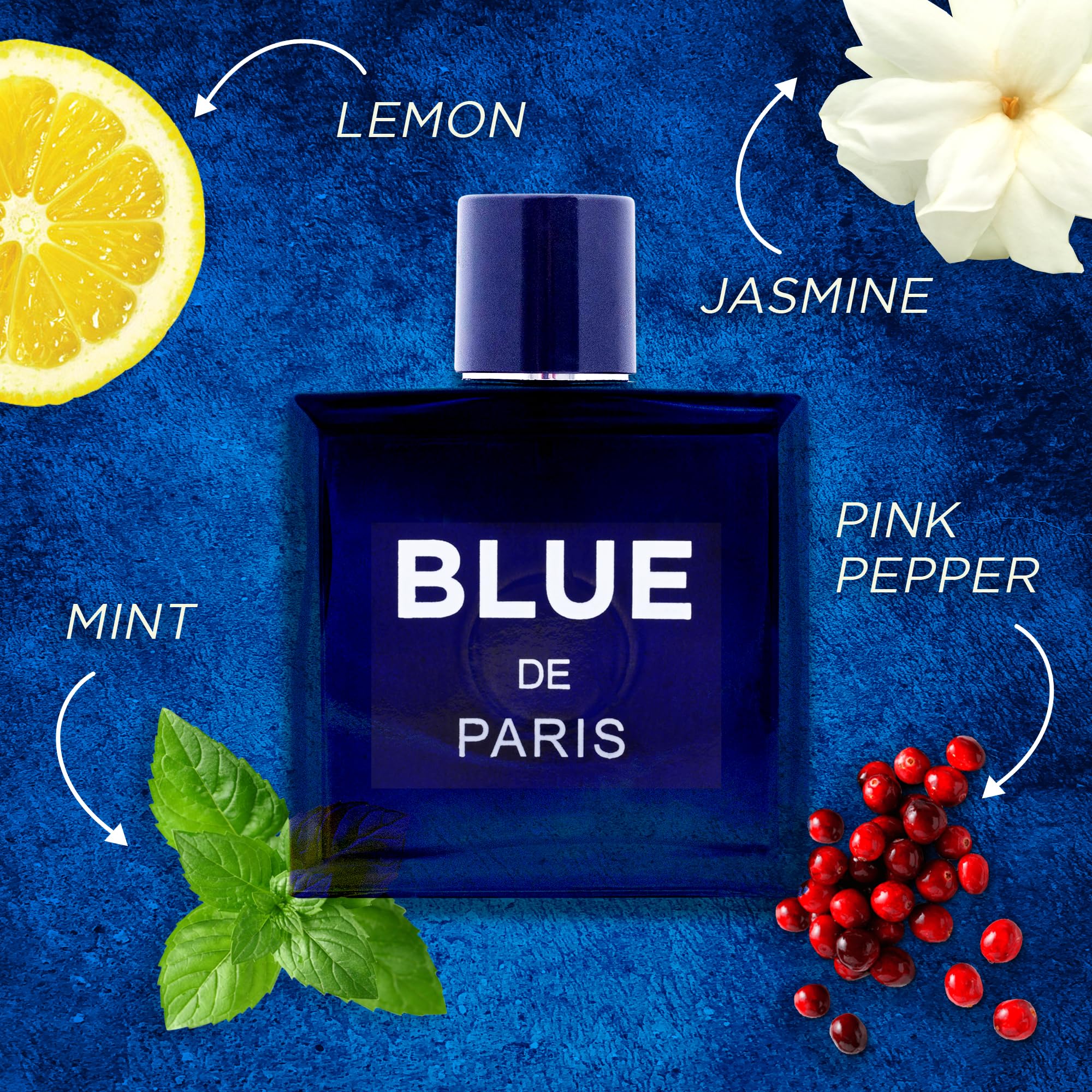 NovoGlow Blue De Paris bottle-spray demonstrates easy generous application for daytime wear.