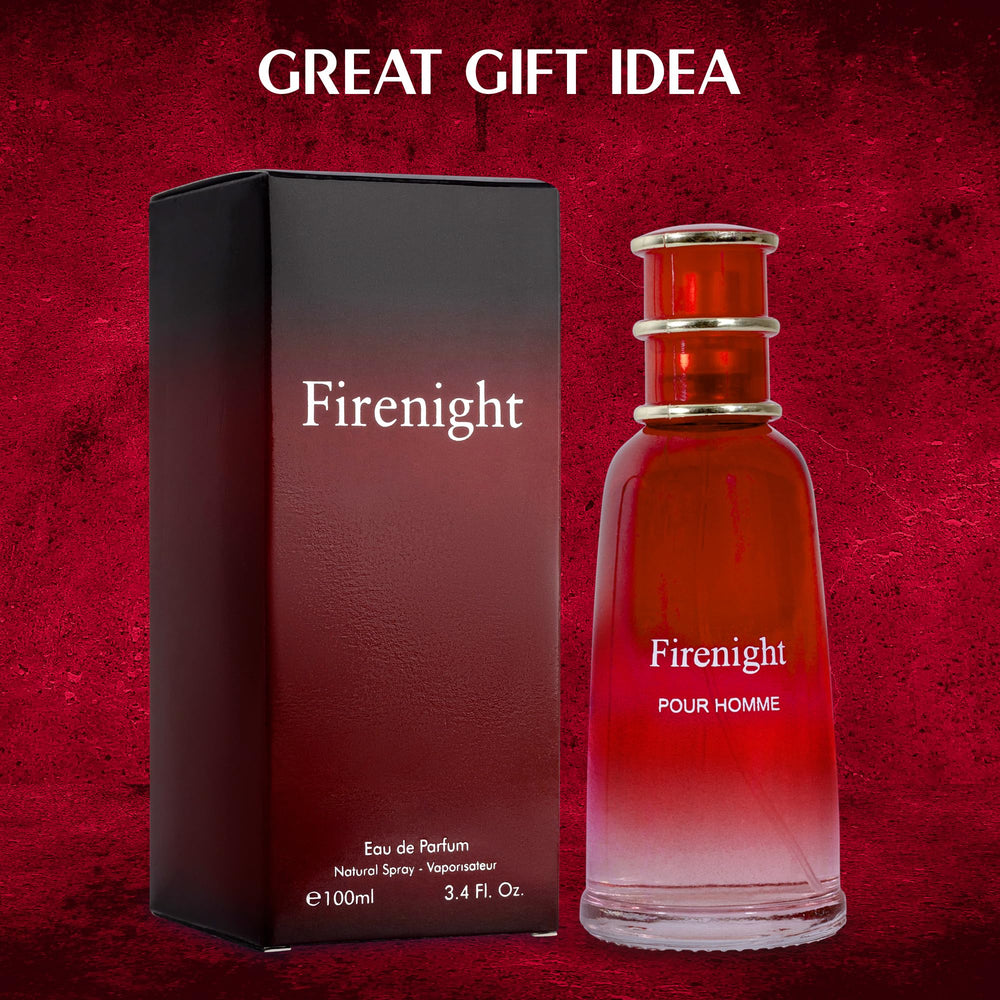 NovoGlow Firenight box packaging shows premium, gift-ready presentation.