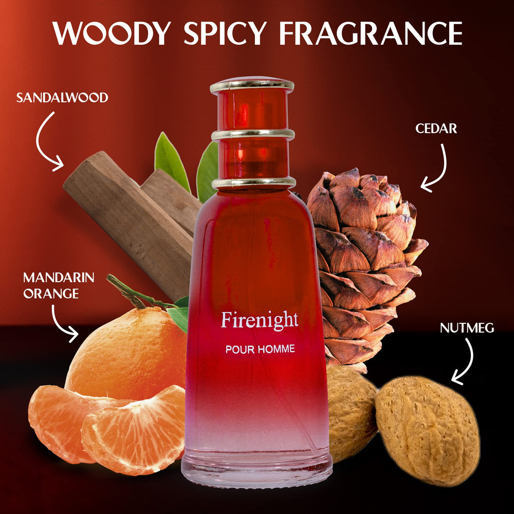 NovoGlow Firenight label close-up reveals branding and earthy notes details.