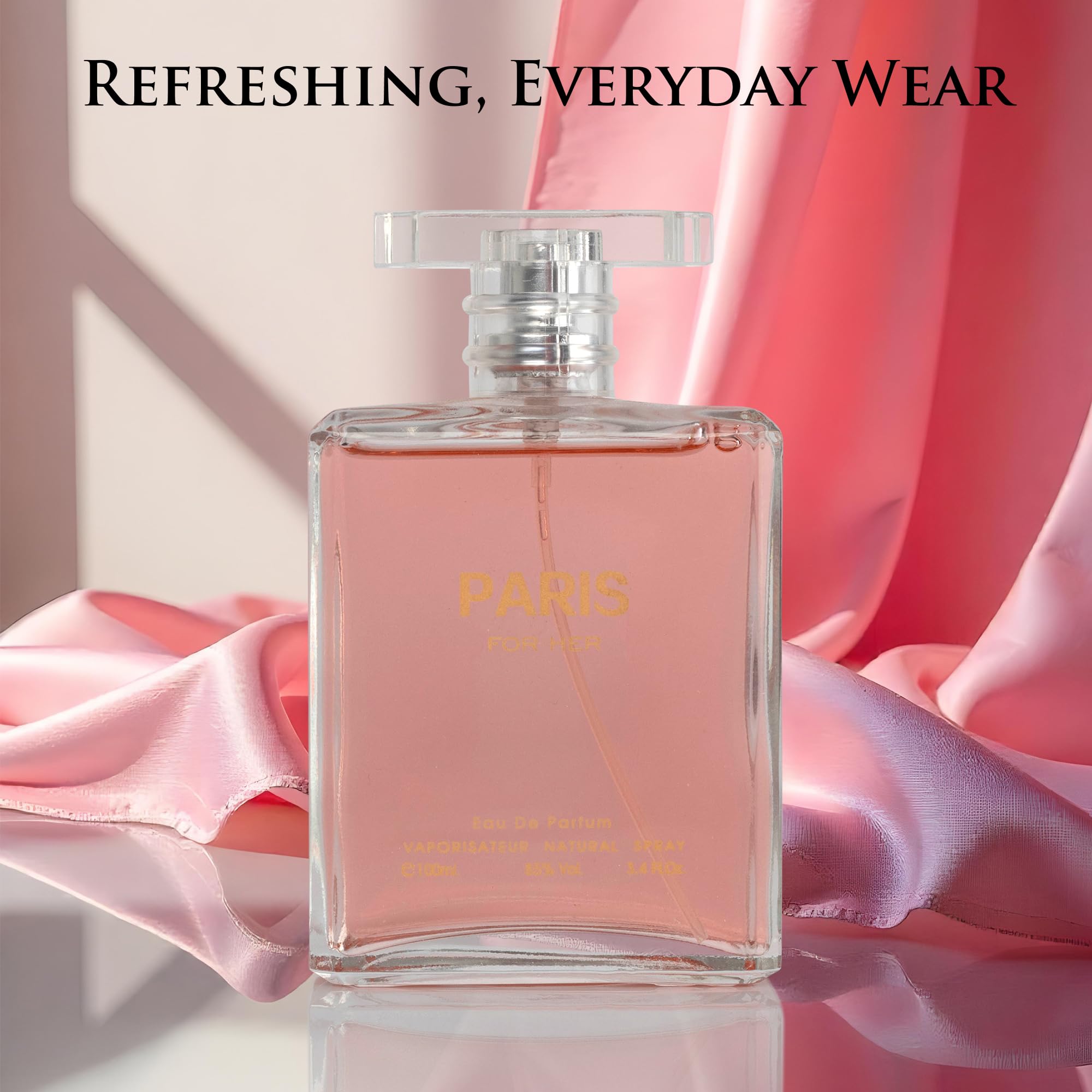NovoGlow Paris For Her EDP packaging box emphasizes gift-ready presentation.