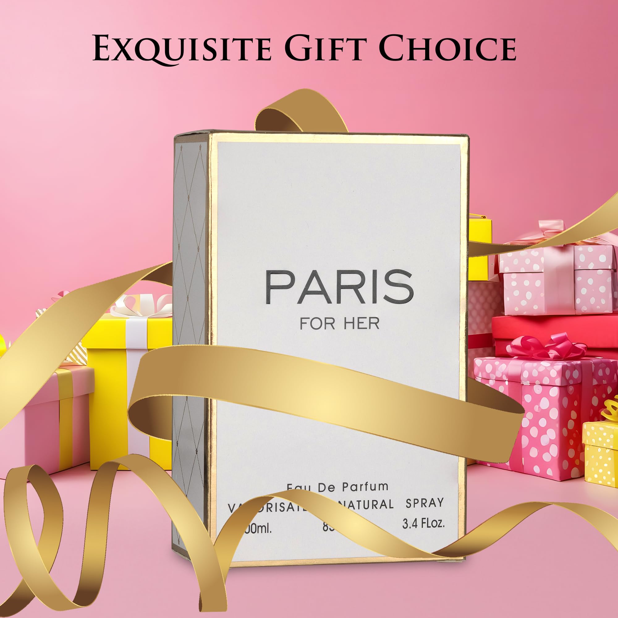 NovoGlow Paris For Her gift-set image with bottle and box.