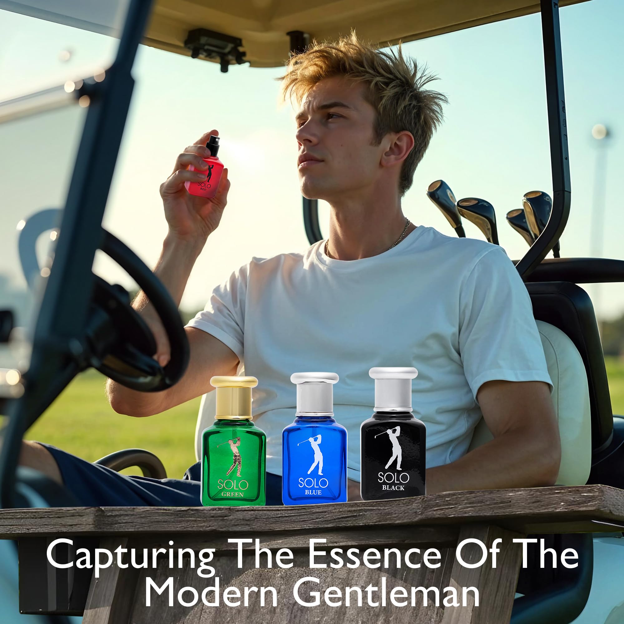 NovoGlow Solo box-set showing four mini fragrances ready as a gift