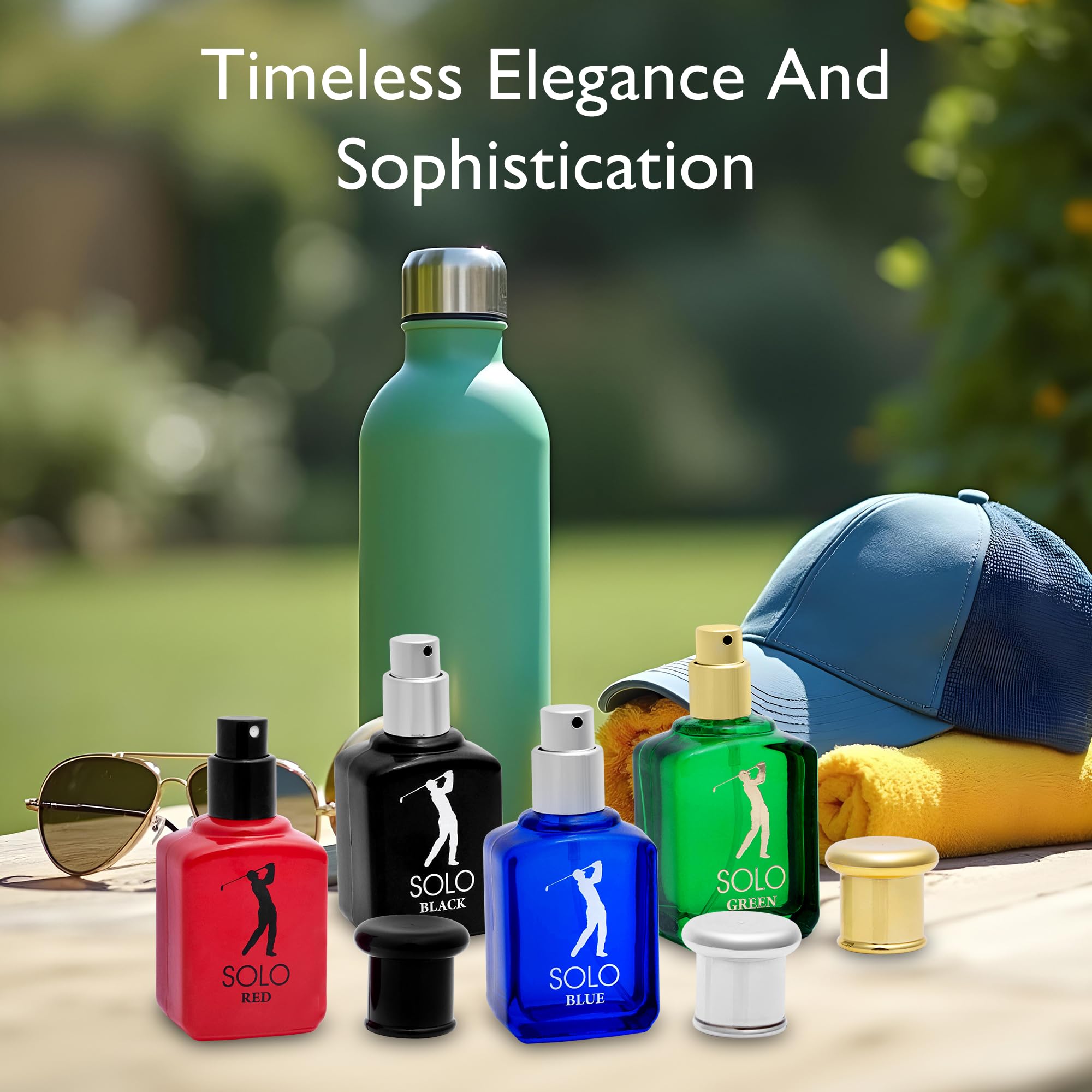 NovoGlow Solo 30ml EDP box emphasizes compact travel-friendly size