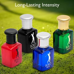 NovoGlow Solo Green bottle reveals crisp herbal woody accents for versatile daytime use