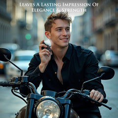 NovoGlow Valencia UOMO base features vetiver and woods for a lasting impression.
