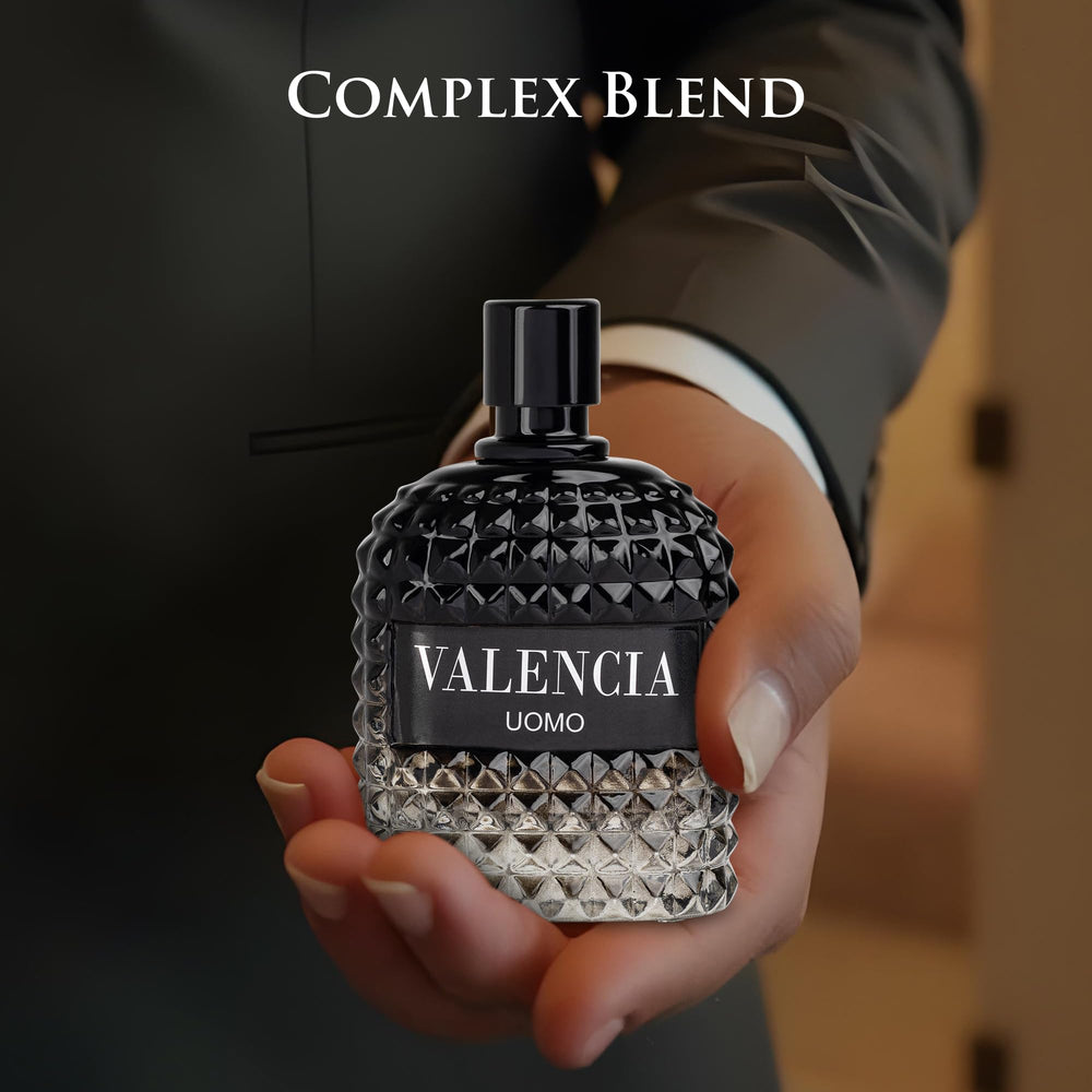 NovoGlow Valencia UOMO heart notes of ginger and sage offer warmth and versatility.