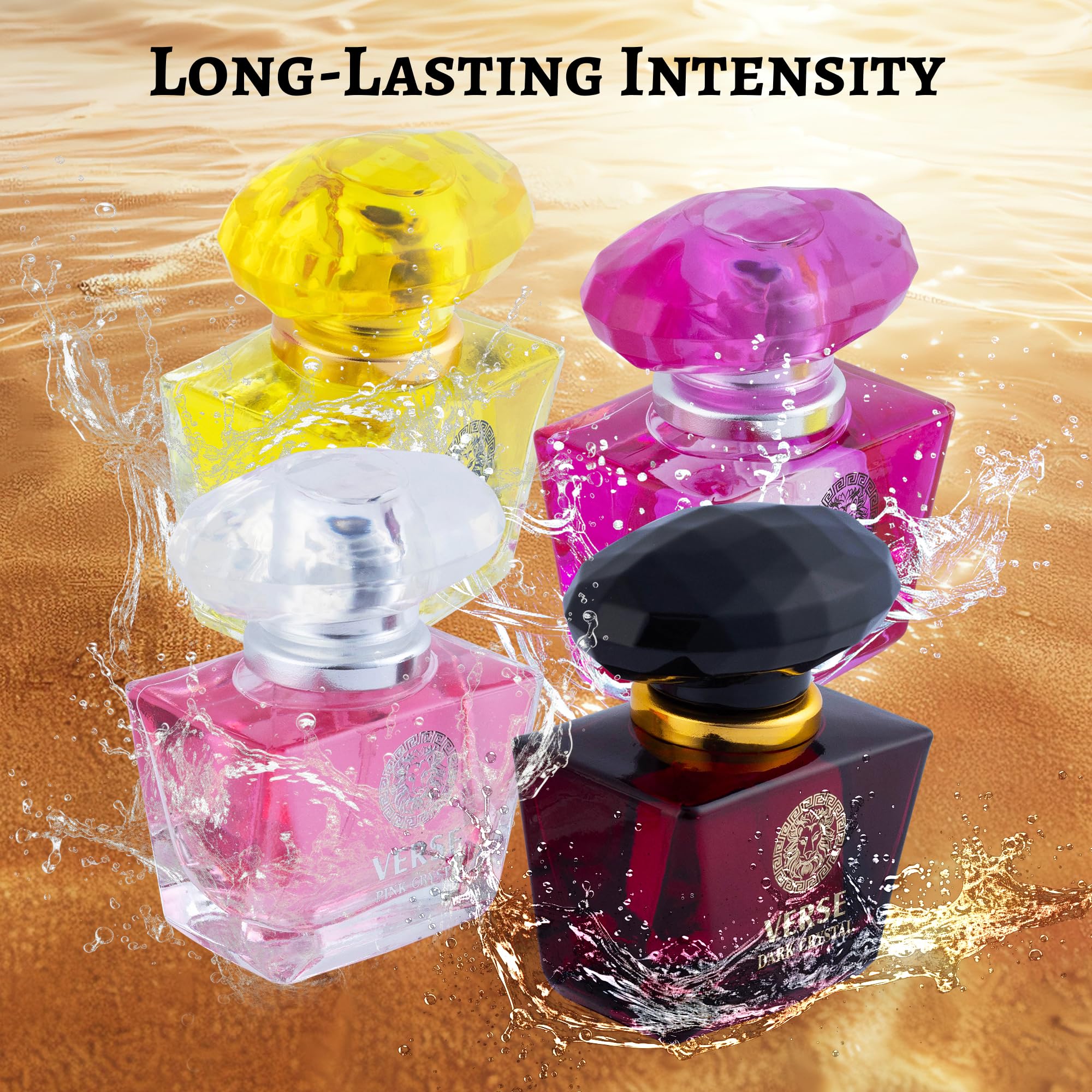 NovoGlow Verse 4-Piece Mini Fragrance Set gift box with four boxed fragrances.