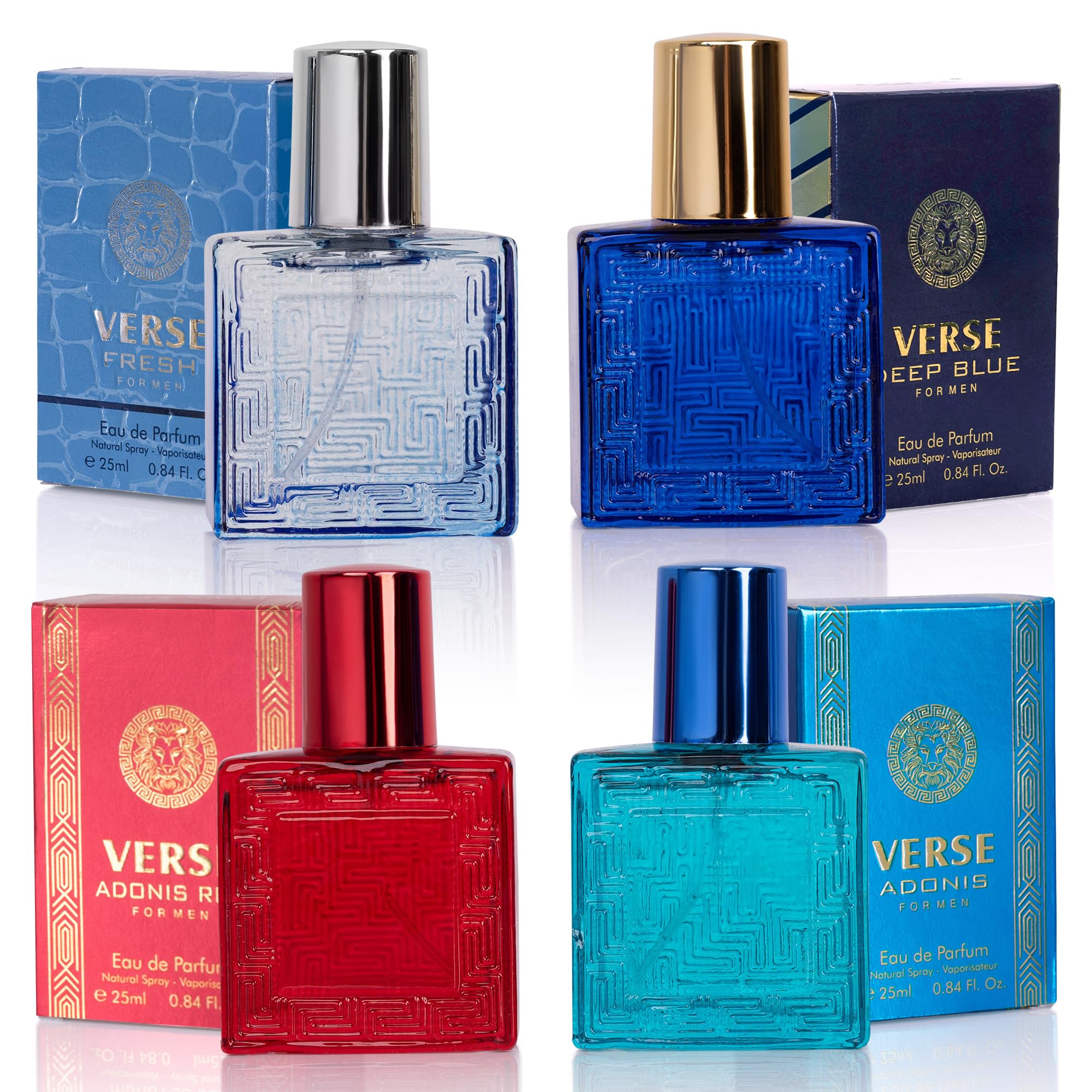 NovoGlow Verse Adonis bottle highlights premium notes for daily confidence.