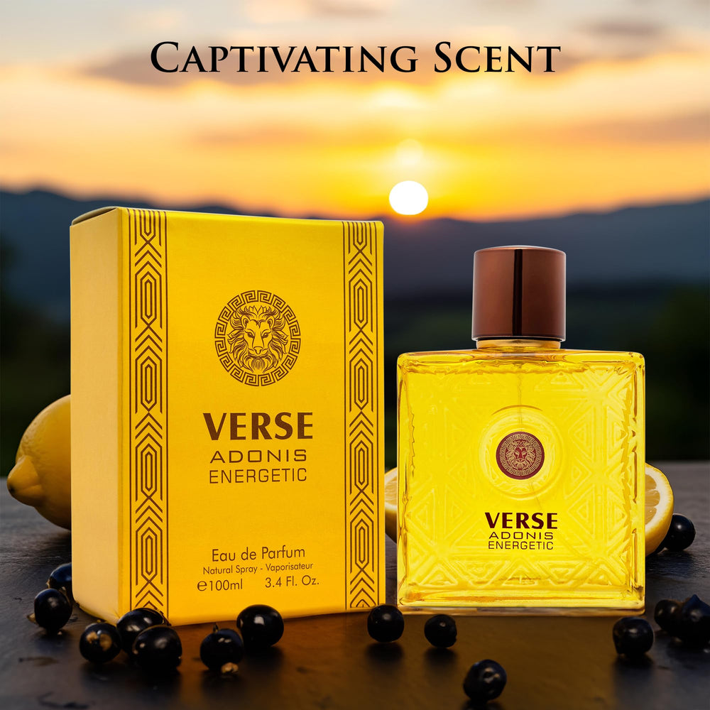 NovoGlow Verse Adonis Energetic base notes showcase patchouli, musk, and oakmoss warmth