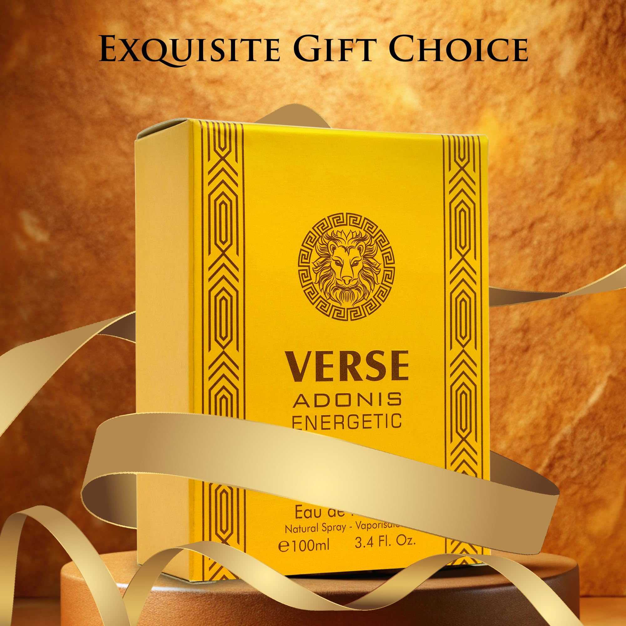 NovoGlow Verse Adonis Energetic packaging cap-close image underscores premium presentation